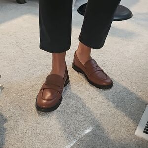 Madewell Brown Leather Loafers, 8